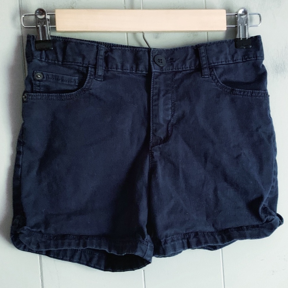 GAP Kids Navy Blue Preppy Chino Shorts Size 12